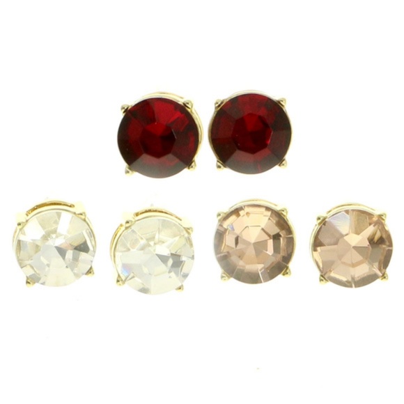 bebe Jewelry - LAST ONE! Bebe trio crystal stud earrings